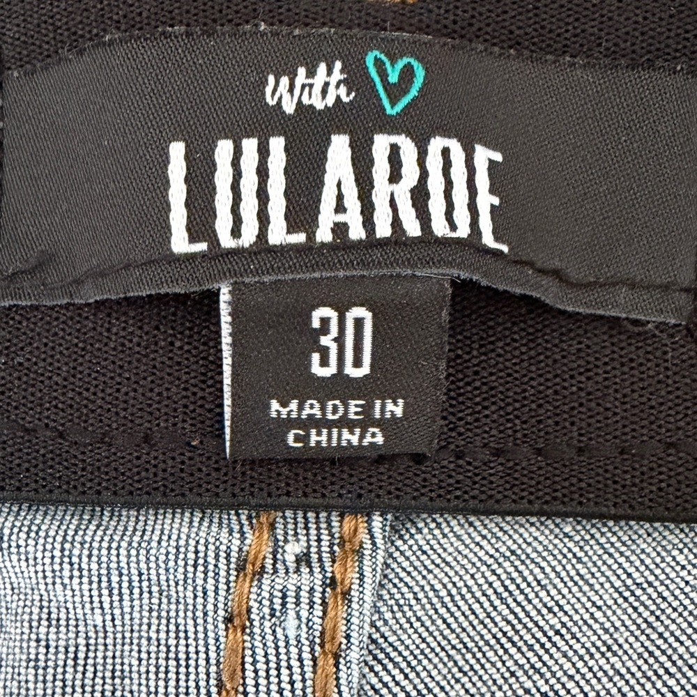 Lularoe Distressed Skinny Jeans – Medium Wash - Picture 5 of 5